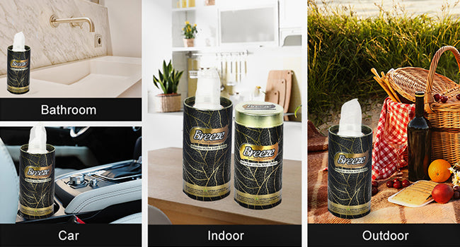 Breeze® 2-Ply Tissue Premium Multipurpose Sheets - Pack of 6 (2 Canister + 4 Refills)