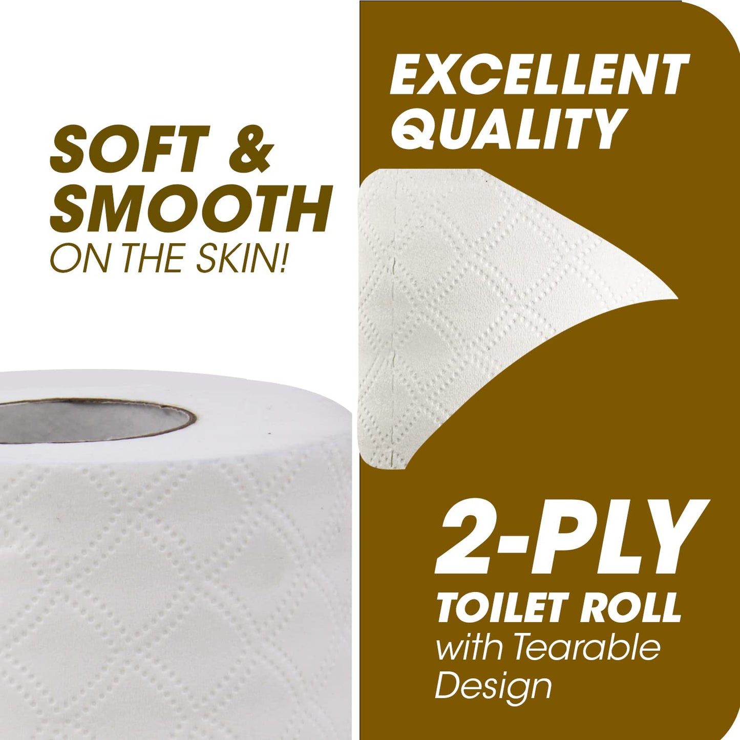 Breeze 2 ply Toilet Tissue Paper Big, Mega & Family Sanitary Rolls 3X Thicker, Extra Soft & Highly Absorbent (Pack Of 12 x 250 Sheets, 11 x 10 cm)